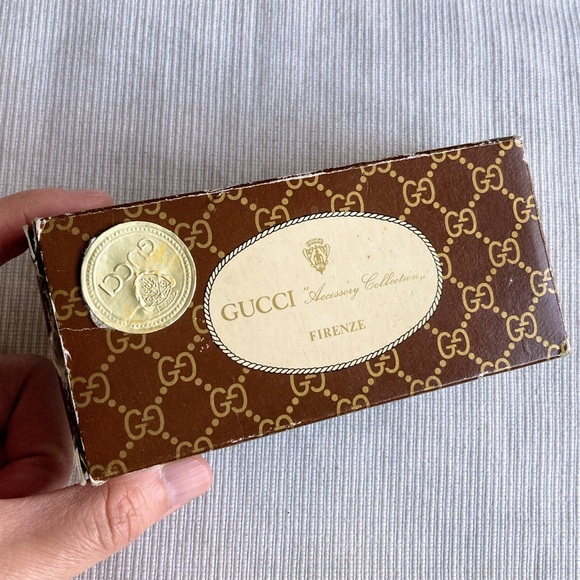 Vintage 1970s Authentic Gucci Accessory Collection Lighter Packaging & Box ONLY - Picture 9 of 14